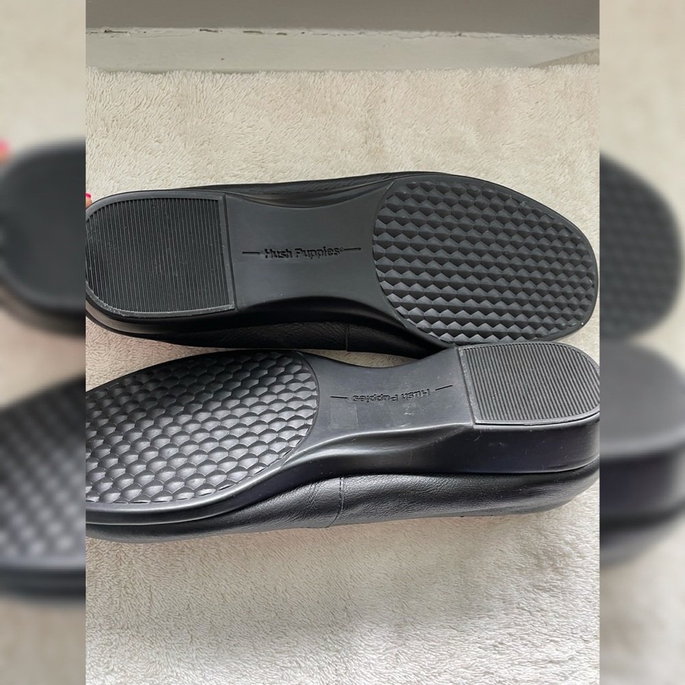 Hush Puppies Black Ballet Flats Size 10 - Picture 2 of 2